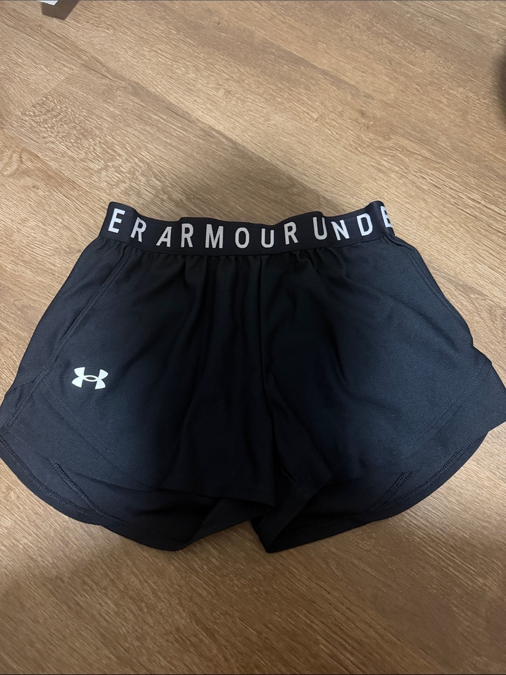 Under Armour Black Women's Athletic Logo Waistband Shorts